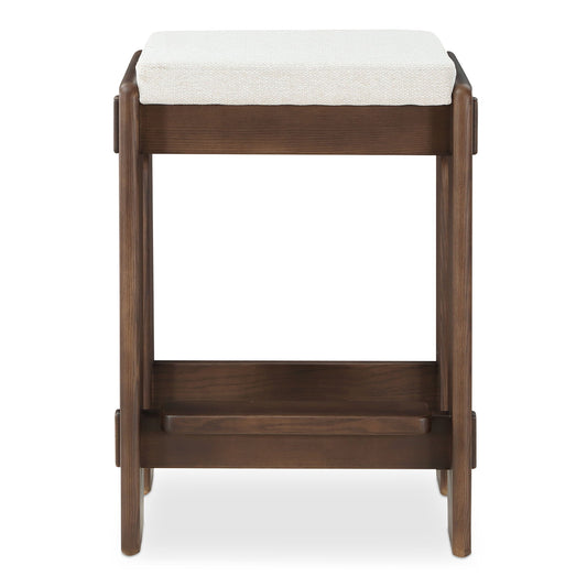 Ashby - Counter Stool - Beige - White - Premium Counter Height (24"-27") from Moe's Home Collection - Just $922.50! Shop now at brett interiors