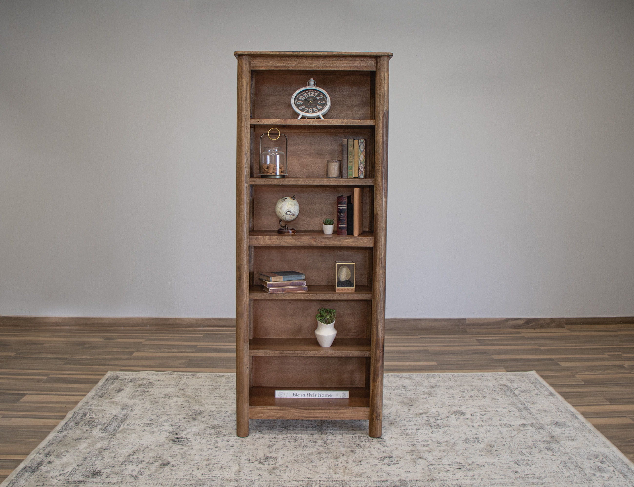 Olimpia - Bookcase - Towny Brown - Premium Standard Bookcases from International Furniture Direct - Just $912.50! Shop now at brett interiors