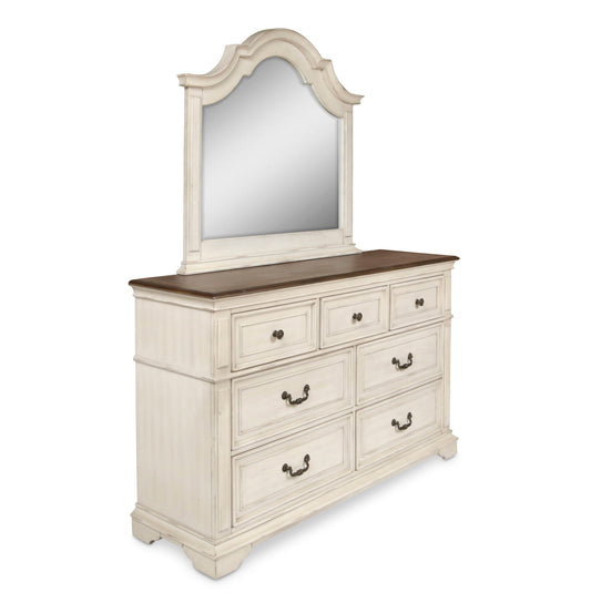 Anastasia - Mirror - Antique White - Premium Bedroom Mirrors from New Classic - Just $237.50! Shop now at brett interiors