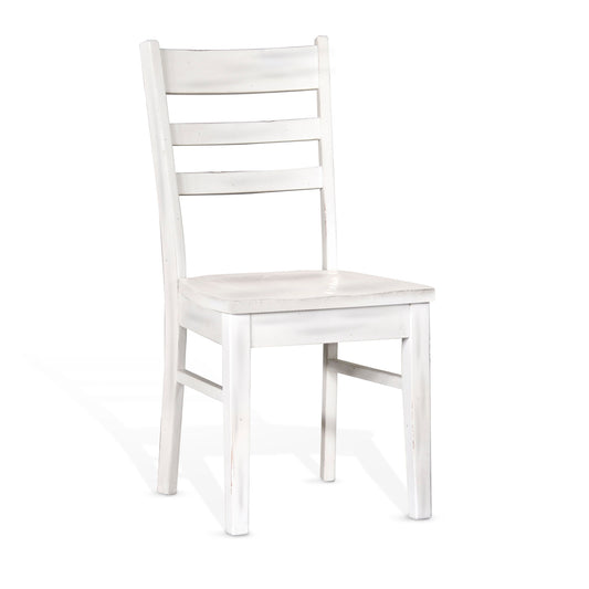 Bayside - Ladderback Chair - White - Premium Side Chairs from Sunny Designs - Just $163! Shop now at brett interiors