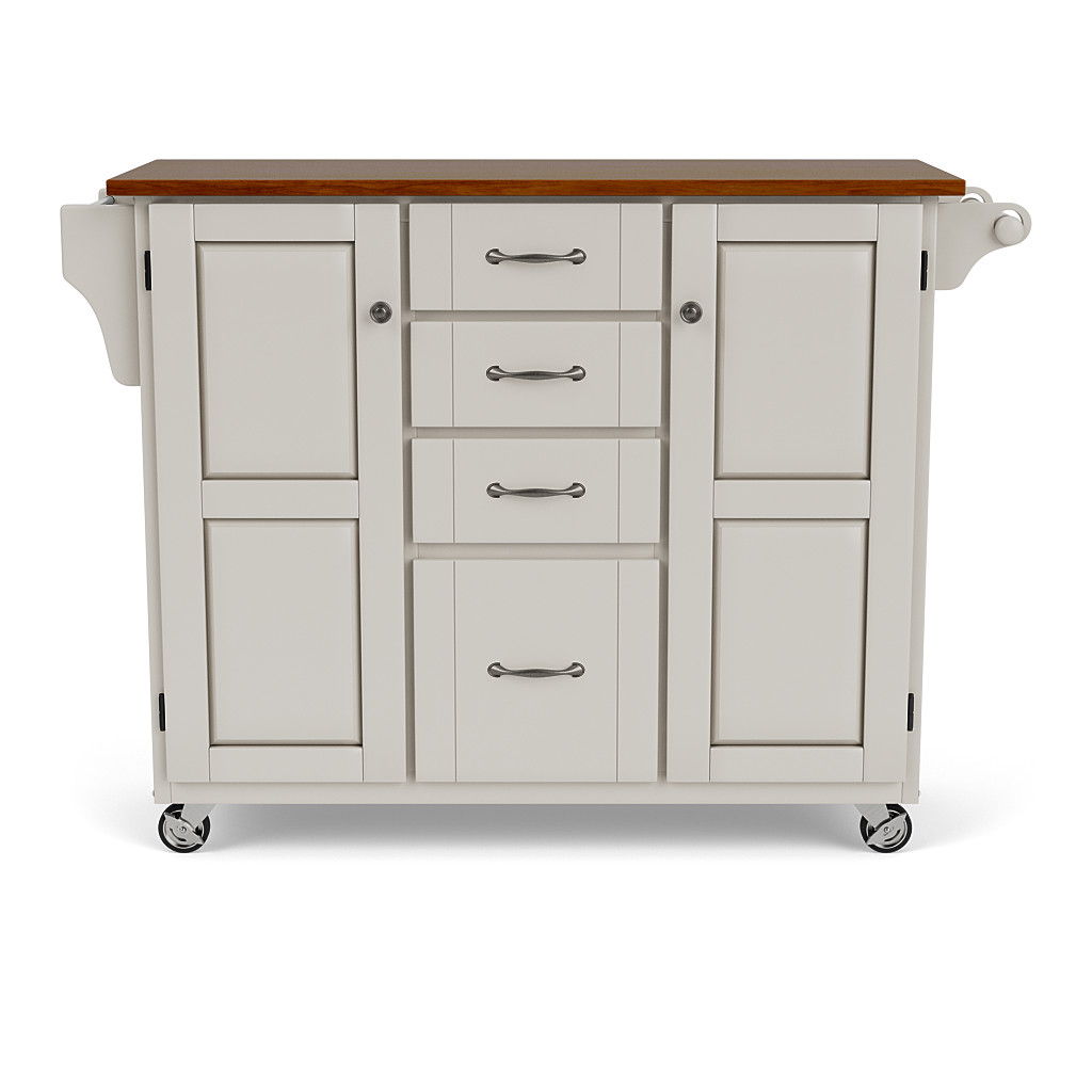 Create-A-Cart - Kitchen Cart With Wood Top - Premium Islands & Carts from Homestyles - Just $1002.48! Shop now at brett interiors