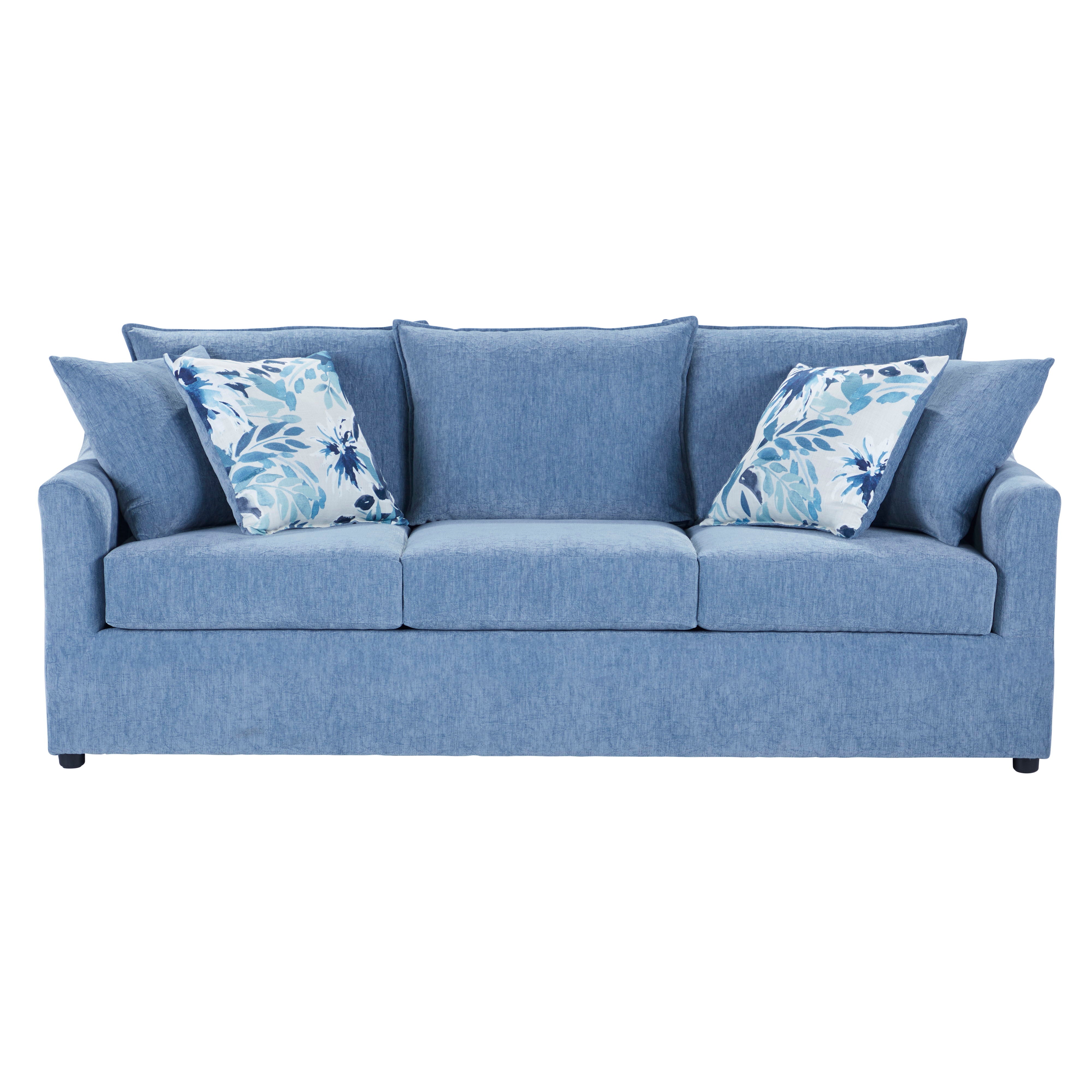 Sylvie - 2 Piece Living Room Set (Sofa & Chair) - Blue Slate - Premium 2 Piece Living Room Sets from New Classic - Just $1970! Shop now at brett interiors