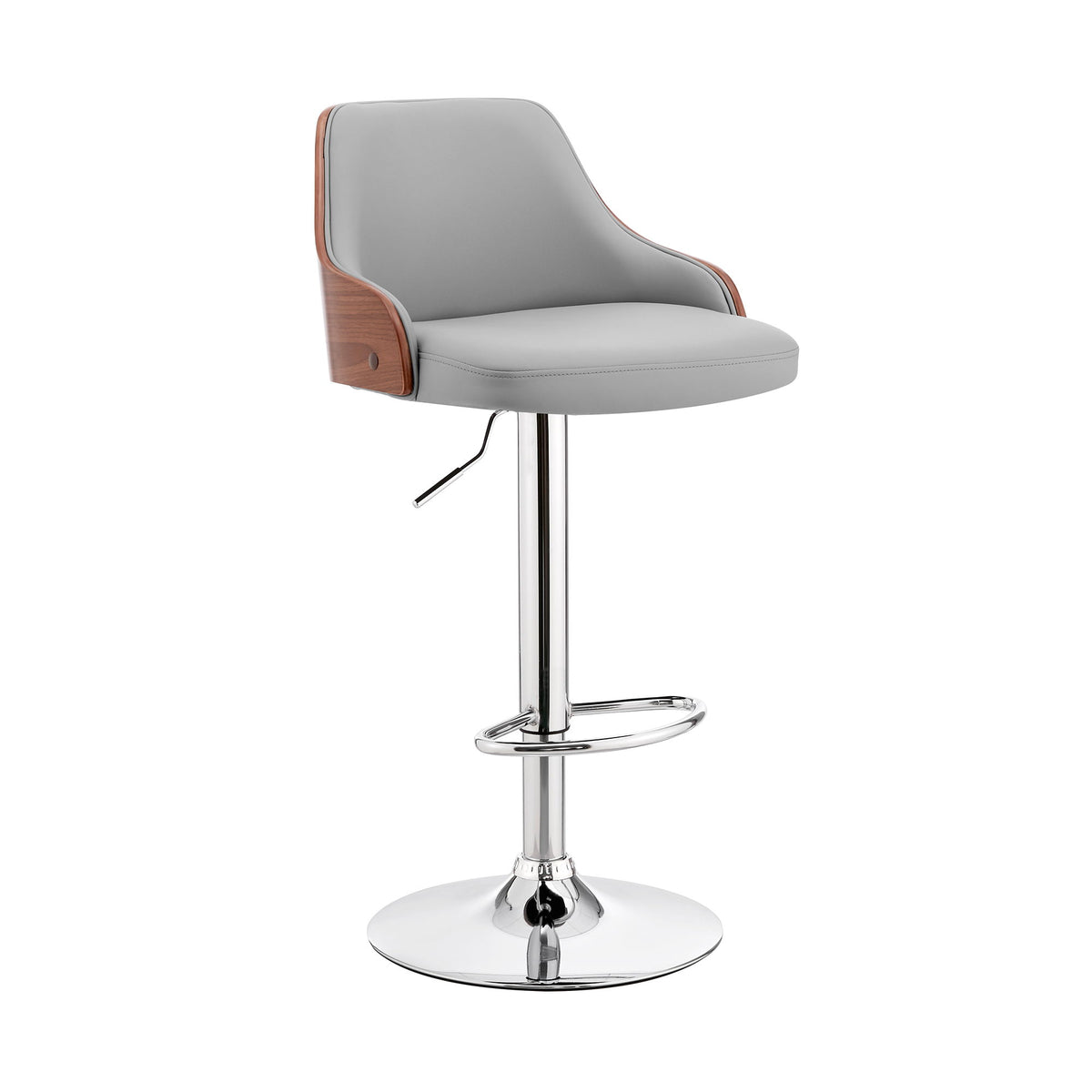 Asher - Adjustable Bar Stool - Premium Adjustable Height from Armen Living - Just $200! Shop now at brett interiors