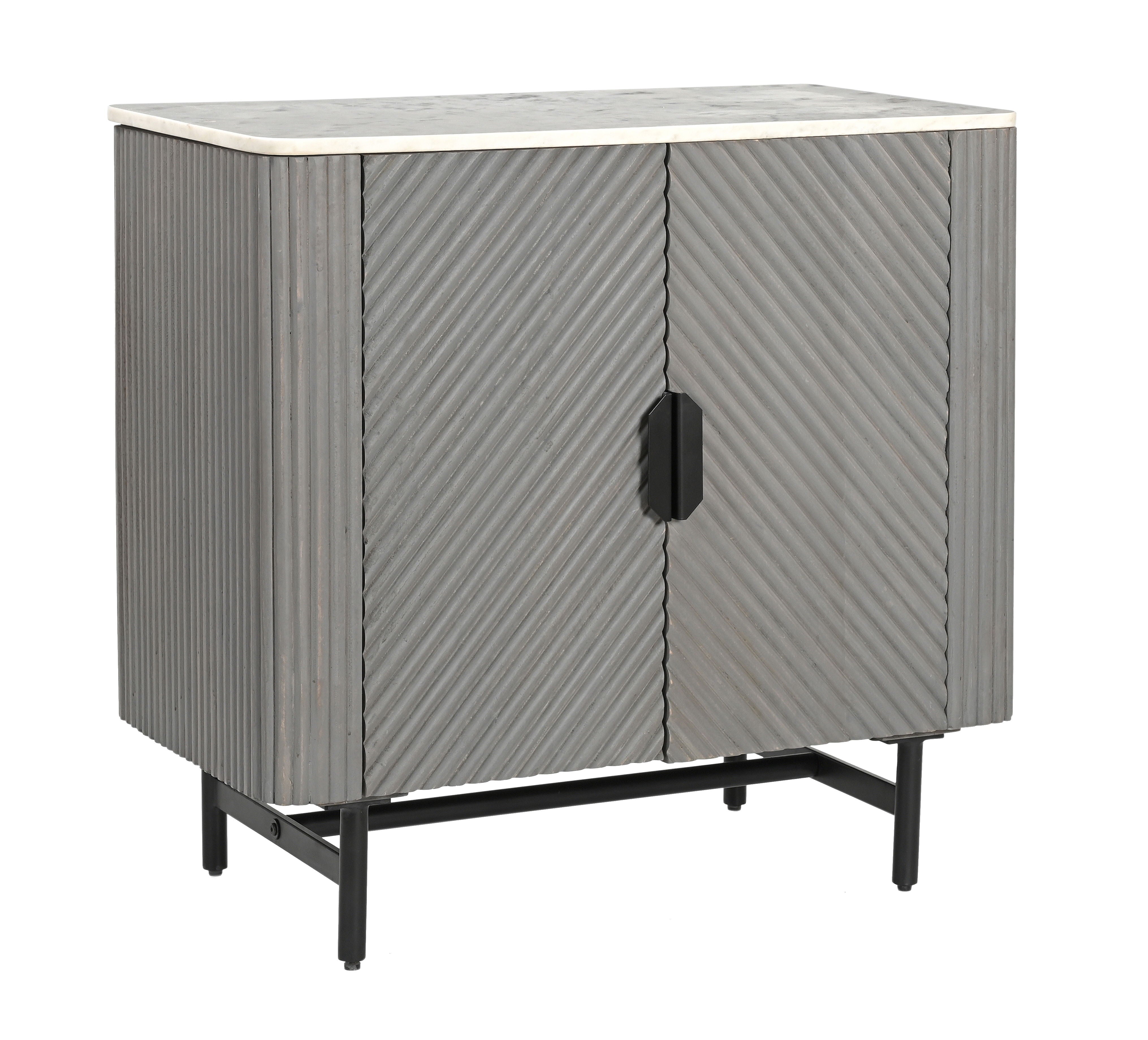 Nebulous - Two Door Cabinet - Gray/ White - Premium Accent Cabinets from Coast2Coast Home - Just $2475! Shop now at brett interiors