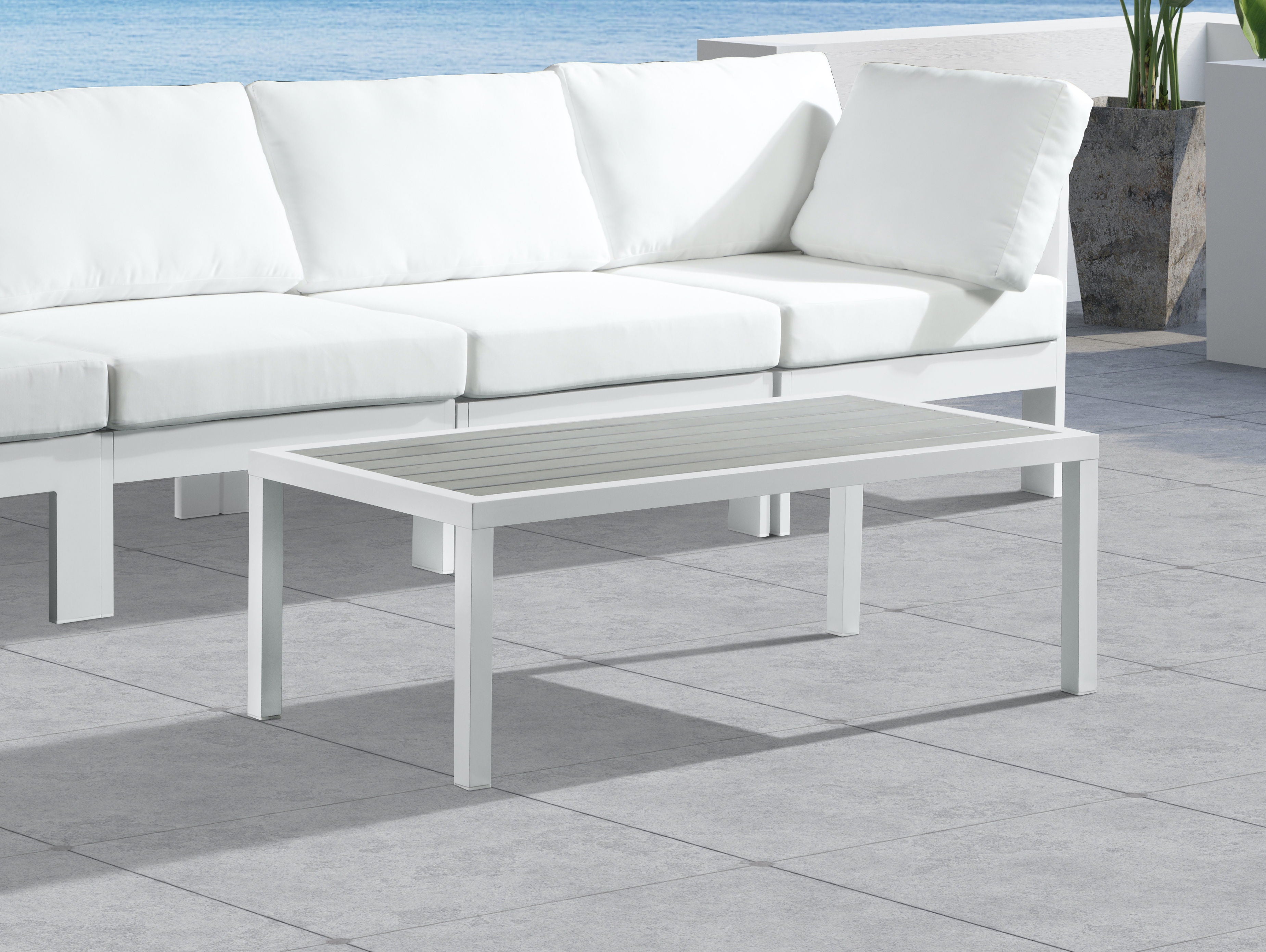 Nizuc - Outdoor Patio Coffee Table - Premium Coffee Tables from Meridian Furniture - Just $450! Shop now at brett interiors