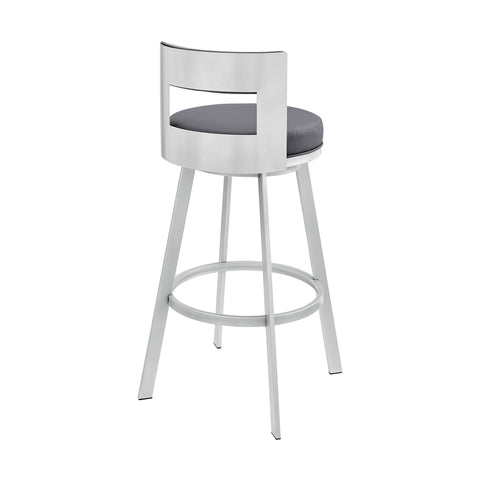 Flynn - Swivel Bar Stool -  Brushed Steel Armen Living