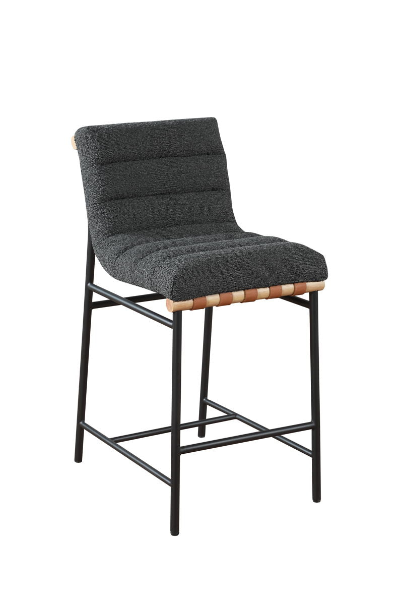 Lahni - 17" Boucle Fabric Counter Height Chair - Premium Counter Height (24"-27") from Lilola Home - Just $340! Shop now at brett interiors