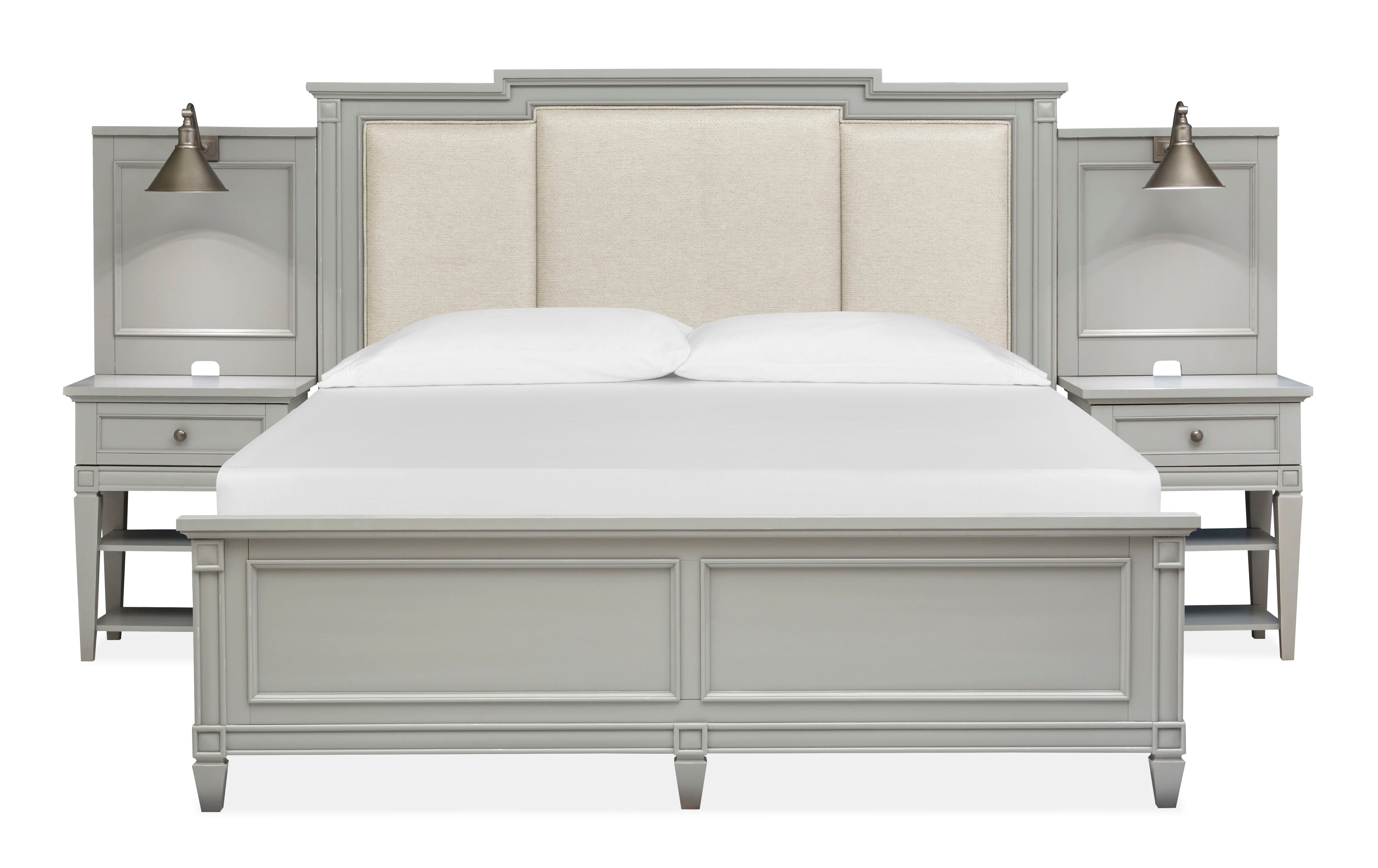 Glenbrook - Complete Wall Bed With Upholstered Headboar - Premium Wall Panel Beds from Magnussen Furniture - Just $2373! Shop now at brett interiors