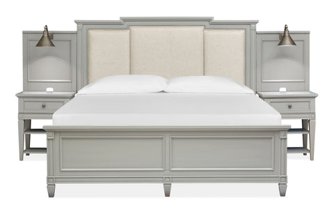 Glenbrook - Complete Wall Bed With Upholstered Headboar - Premium Wall Panel Beds from Magnussen Furniture - Just $2373! Shop now at brett interiors