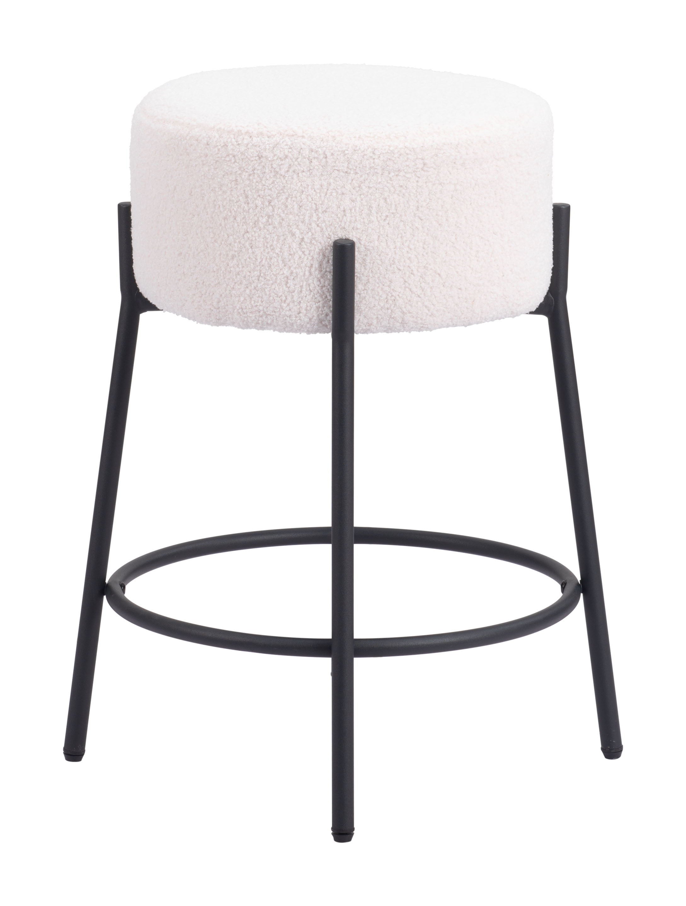 Blanche - Counter Stool (Set of 2) - Ivory - Premium Stool Sets from Zuo Modern - Just $650! Shop now at brett interiors