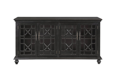 Han - Four Door Credenza - Edwardsville Texture Black - Premium Credenzas from Coast2Coast Home - Just $4125! Shop now at brett interiors