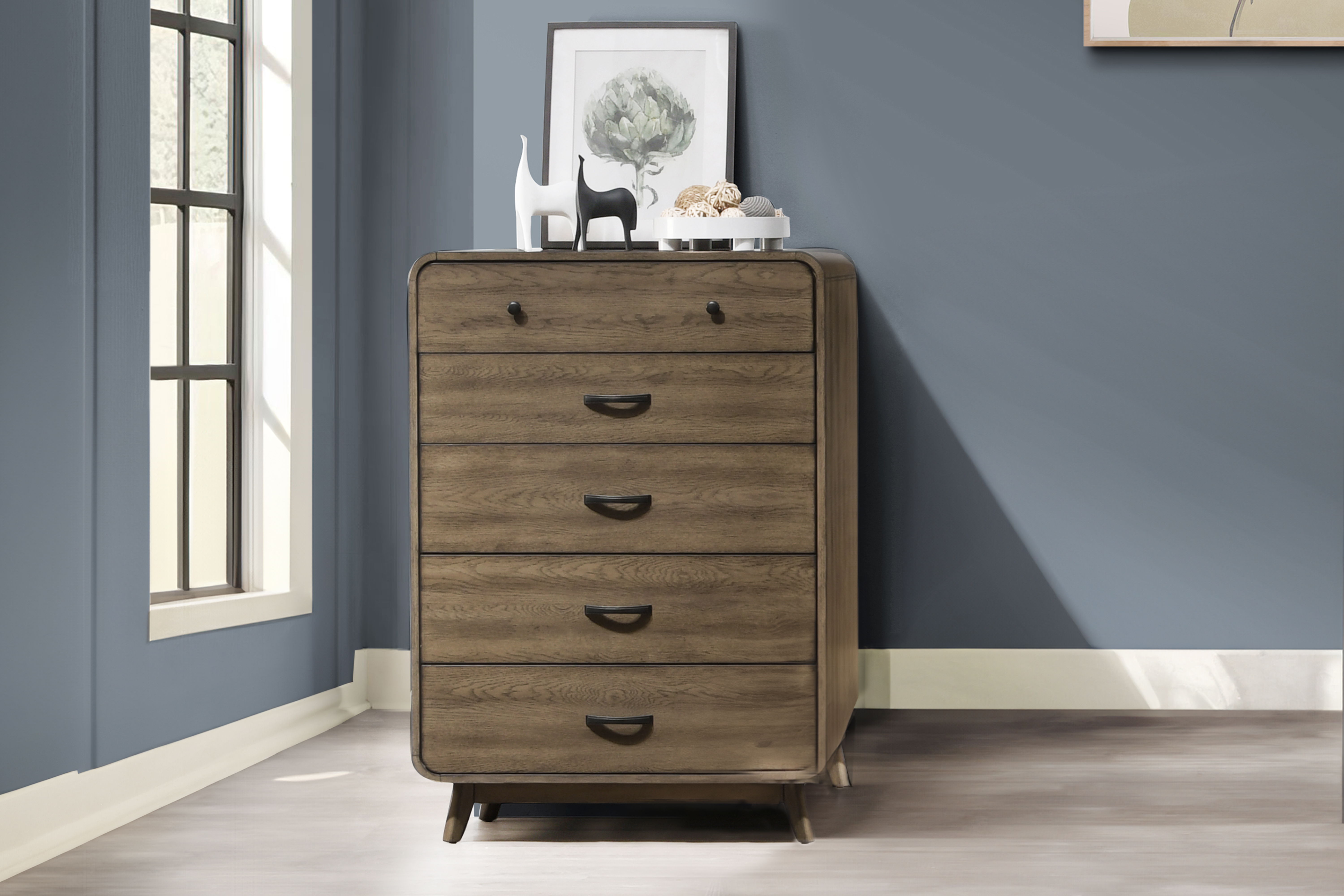 Rex - Chest - Walnut - Premium Accent Chests from New Classic - Just $725! Shop now at brett interiors