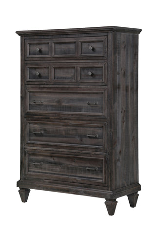 Calistoga - 5 Drawer Chest In Weathered Charcoal - Weathered Charcoal - Premium Accent Chests from Magnussen Furniture - Just $1617.50! Shop now at brett interiors