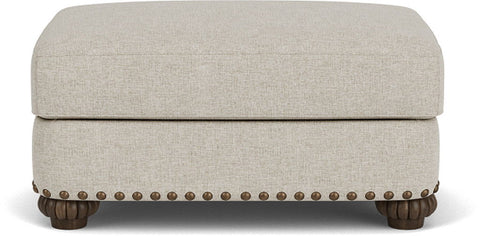 Patterson - Ottoman - Nailhead Trim - Premium Upholstered Ottomans from Flexsteel - Just $750! Shop now at brett interiors