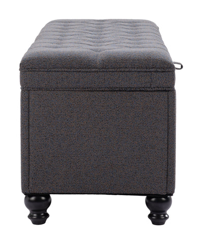 Halifax - Storage Bench - Gravel Gray - Premium Storage Benches from Zuo Modern - Just $1125! Shop now at brett interiors