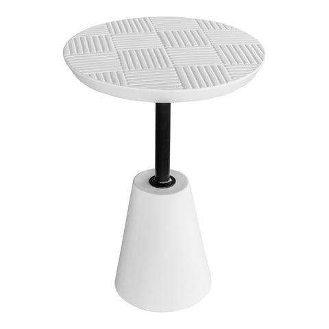 Foundation - Outdoor Accent Table - White - Premium Side Tables from Moe's Home Collection - Just $747.50! Shop now at brett interiors