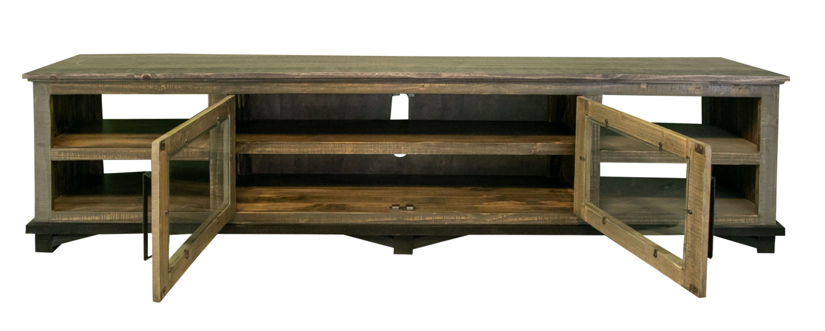 Loft Brown - TV Stand - Two Tone Gray / Brown - Premium TV Stands from International Furniture Direct - Just $1150! Shop now at brett interiors