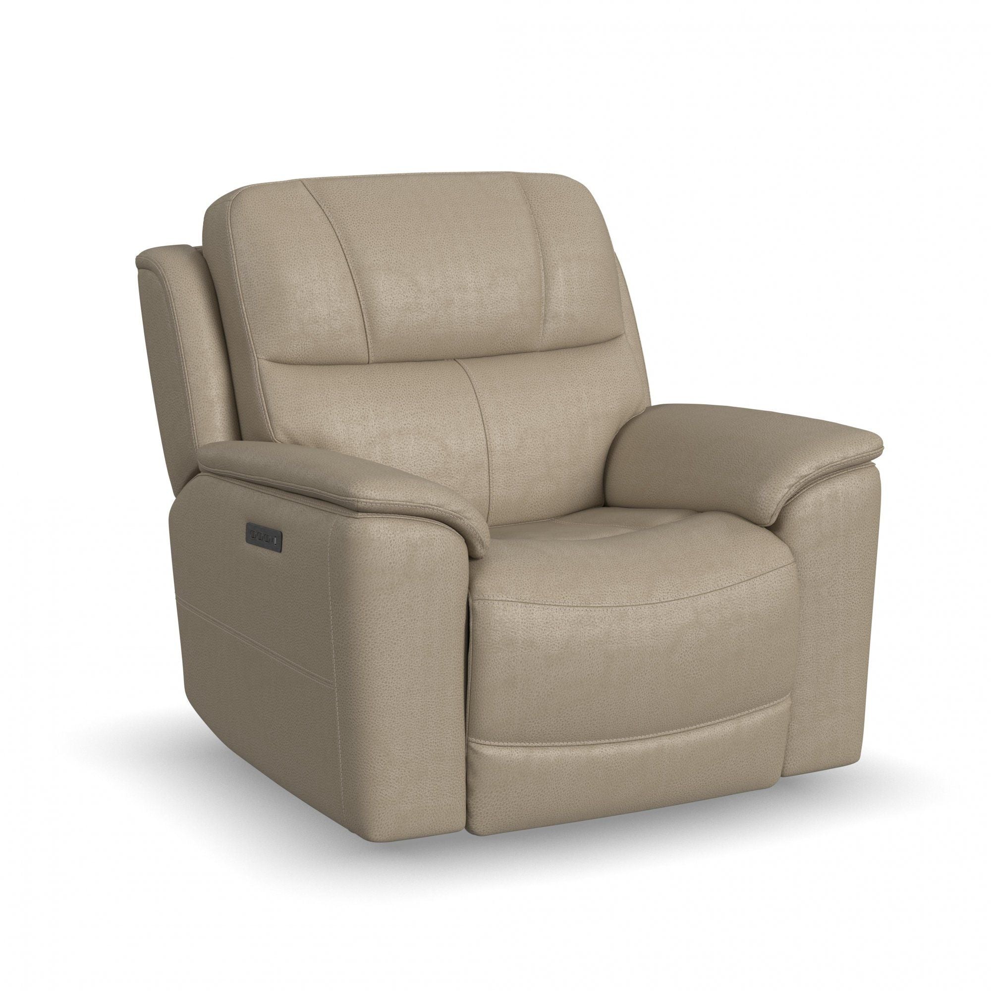 Crew - Power Recliner With Power Headrest & Lumbar - Black - Premium Reclining Chairs from Flexsteel - Just $2500! Shop now at brett interiors