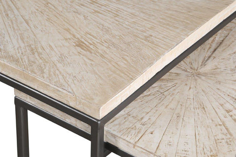 Crossings Monaco - Rectangular Nesting Cocktail Table - Weathered Blanc - Premium Cocktail Tables from Parker House - Just $797.50! Shop now at brett interiors