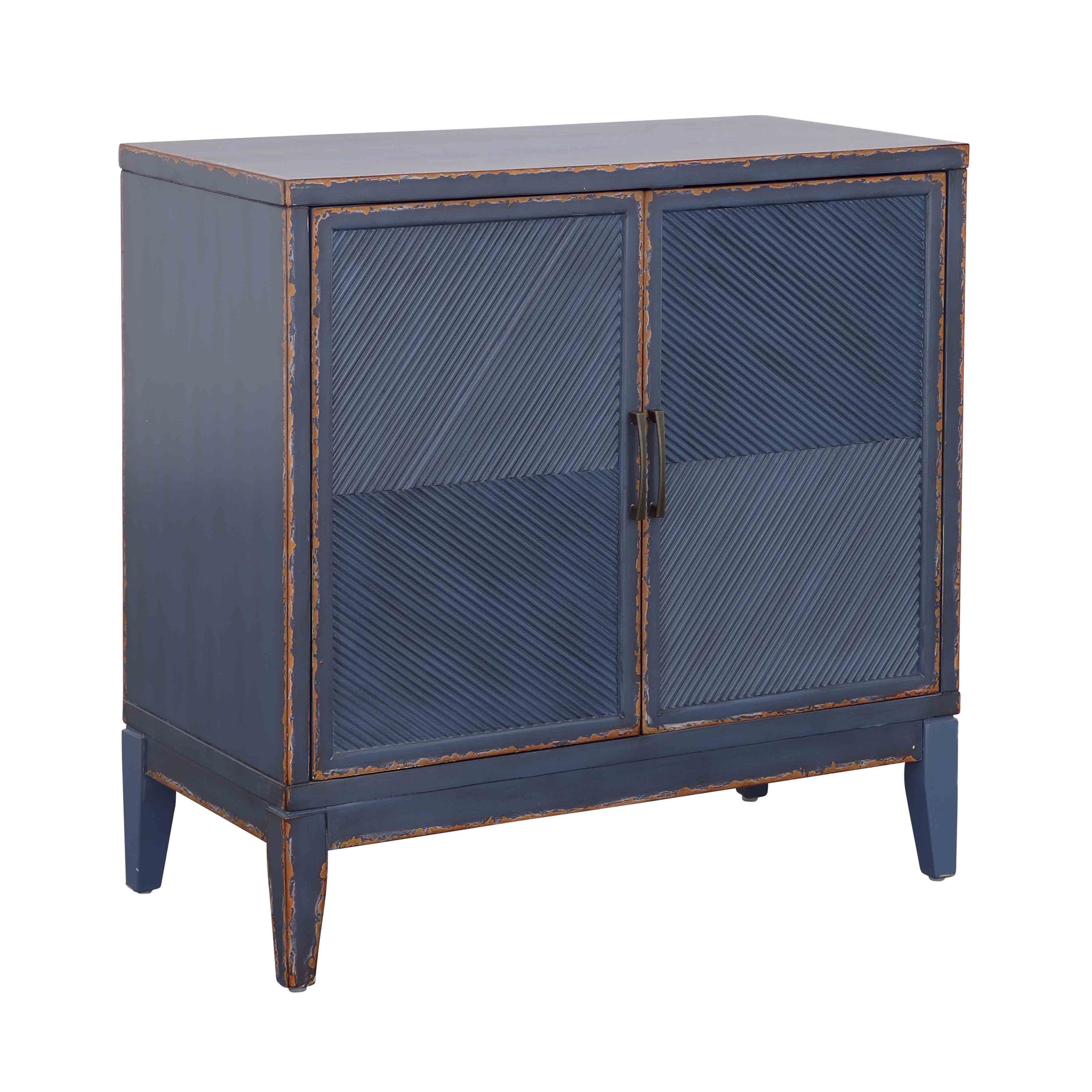 Levy - Two Door Cabinet - Blue - Premium Accent Cabinets from Coast2Coast Home - Just $2227.50! Shop now at brett interiors