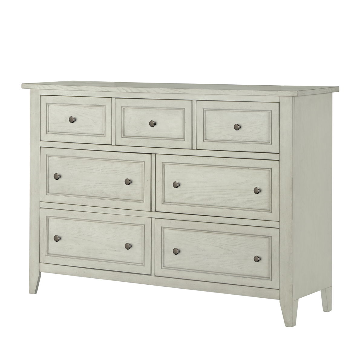 Raelynn - 7 Drawer Dresser - Weathered White - Premium Dressers from Magnussen Furniture - Just $1369! Shop now at brett interiors