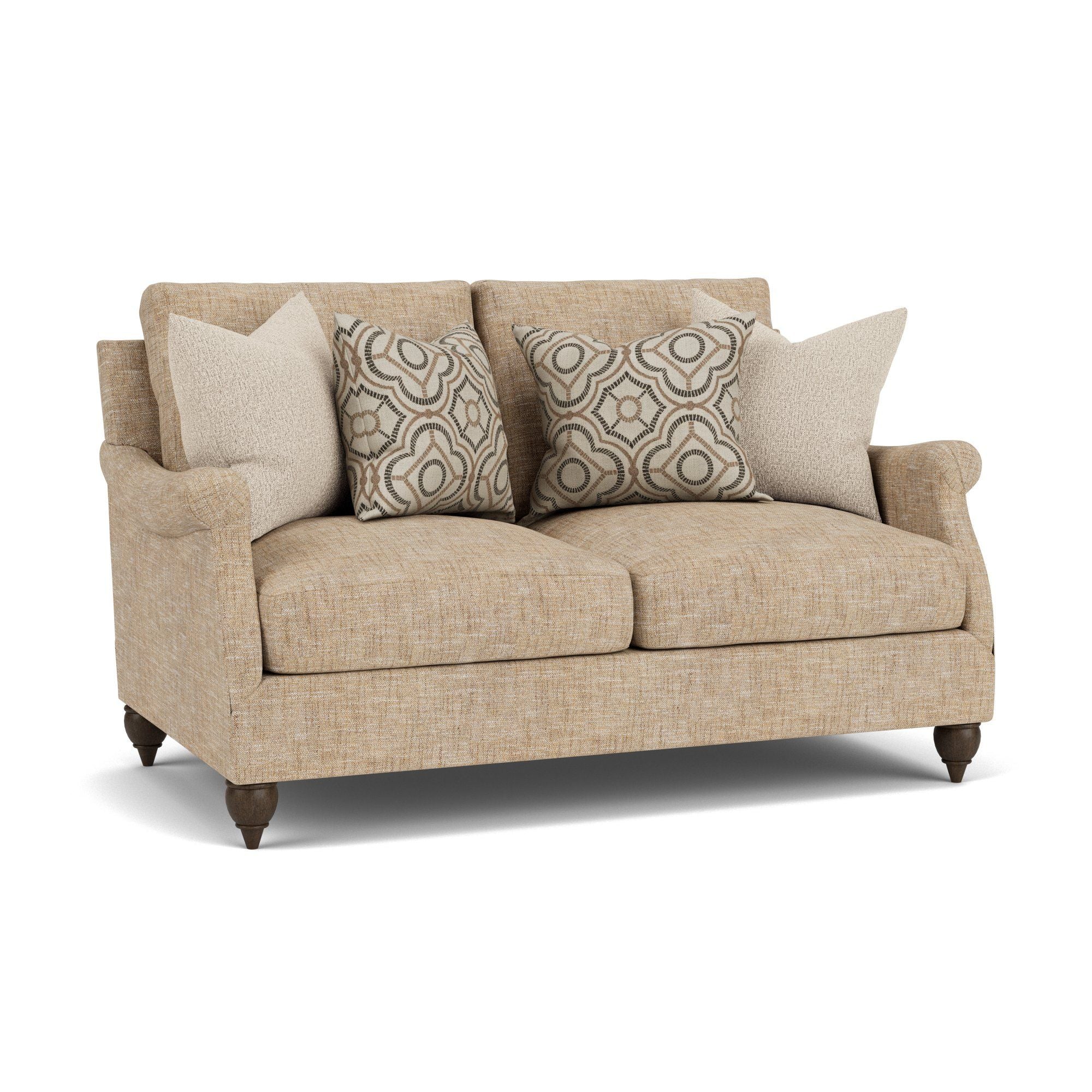 Veda - Loveseat - White - Premium Stationary Loveseats from Flexsteel - Just $2500! Shop now at brett interiors