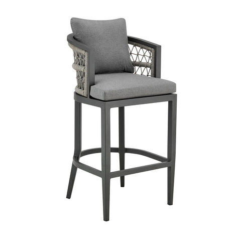 Zella - Outdoor Patio Bar Stool - Premium Counter Height (24"-27") from Armen Living - Just $887.50! Shop now at brett interiors