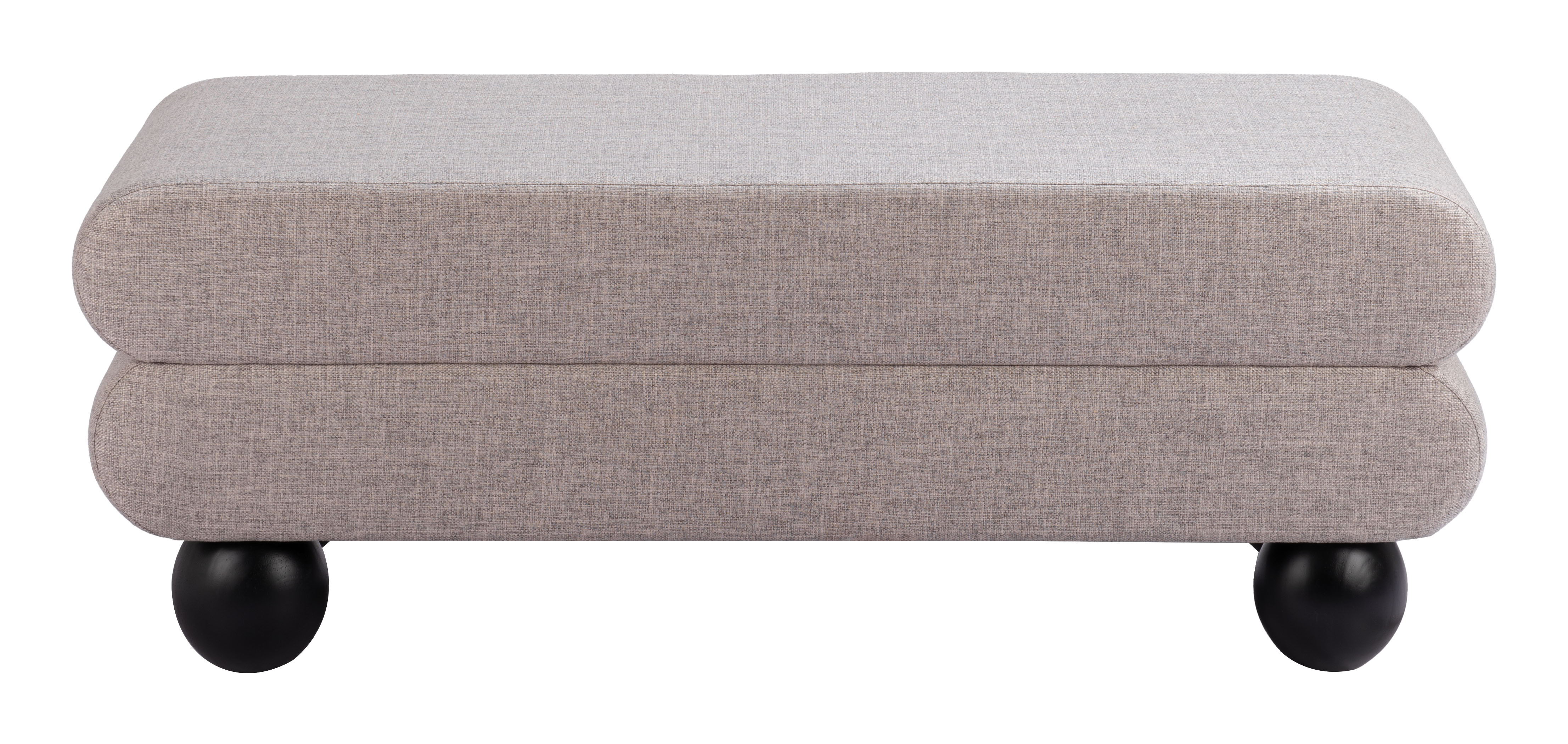 Davao - Bench - Gray - Premium Upholstered Benches from Zuo Modern - Just $1675! Shop now at brett interiors