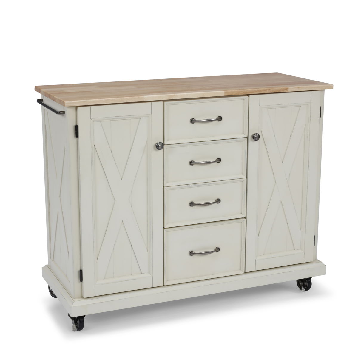 Bay Lodge - Kitchen Cart - White - 35.5" - Premium Bars & Bar Carts from Homestyles - Just $1249.98! Shop now at brett interiors