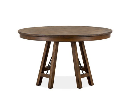 Bay Creek - Round Dining Table - Toasted Nutmeg - Premium Dining Tables from Magnussen Furniture - Just $959! Shop now at brett interiors