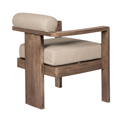 Relic - Outdoor Patio Dining Chair - Weathered Eucalyptus / Taupe - Premium Side Chairs from Armen Living - Just $787.50! Shop now at brett interiors