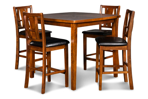 Dixon - 5 Piece Counter Dining Set - Dark Espresso - Premium 5 Piece Dining Room Sets from New Classic - Just $597.50! Shop now at brett interiors