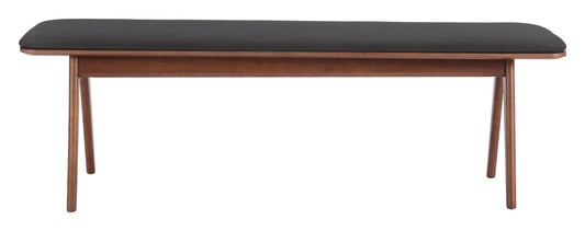 Kazwali - Bench - Black - Premium Upholstered Benches from Zuo Modern - Just $1400! Shop now at brett interiors