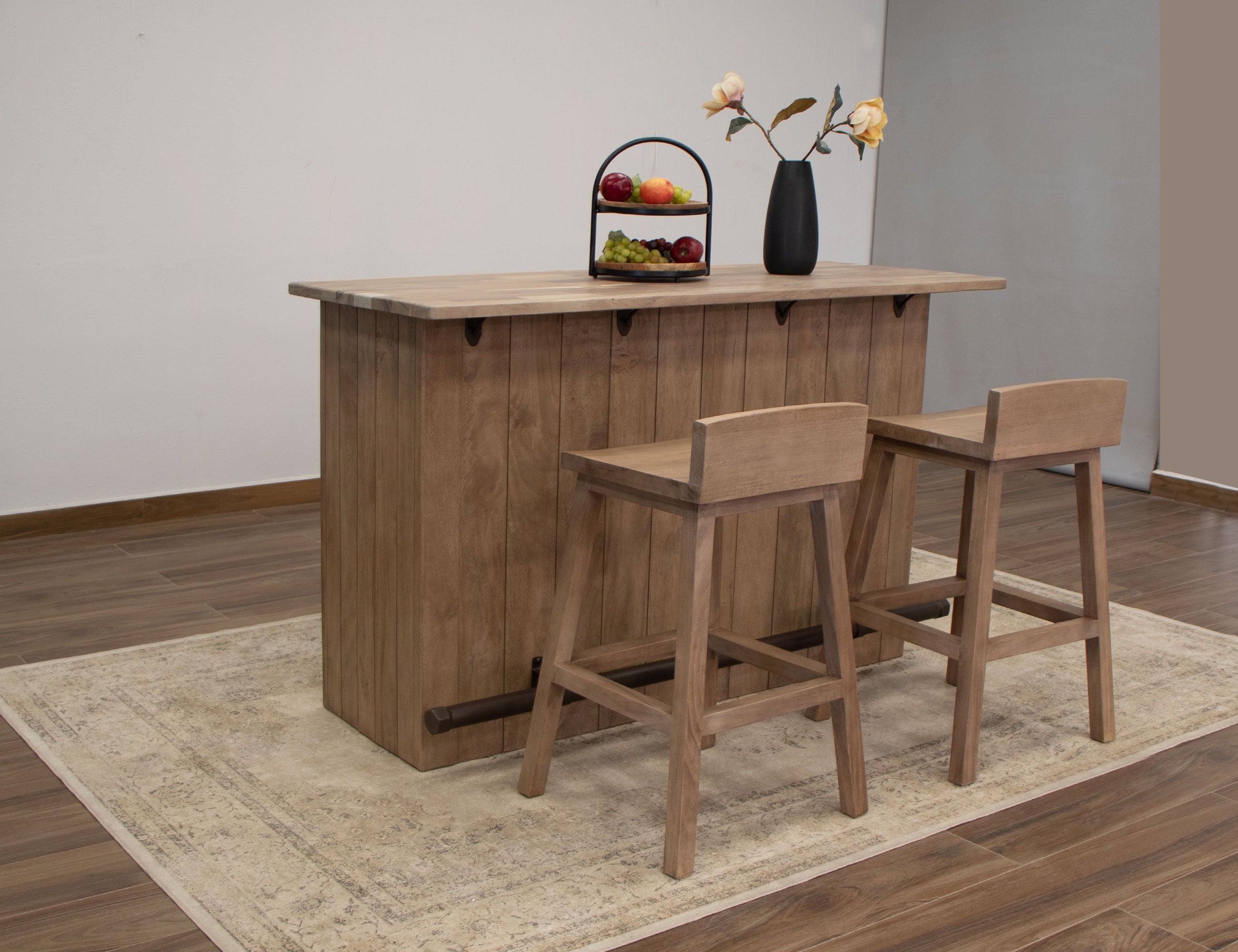 Natural Parota - Bar - Brown Cappuccino - Premium Bars & Bar Carts from International Furniture Direct - Just $2122.50! Shop now at brett interiors