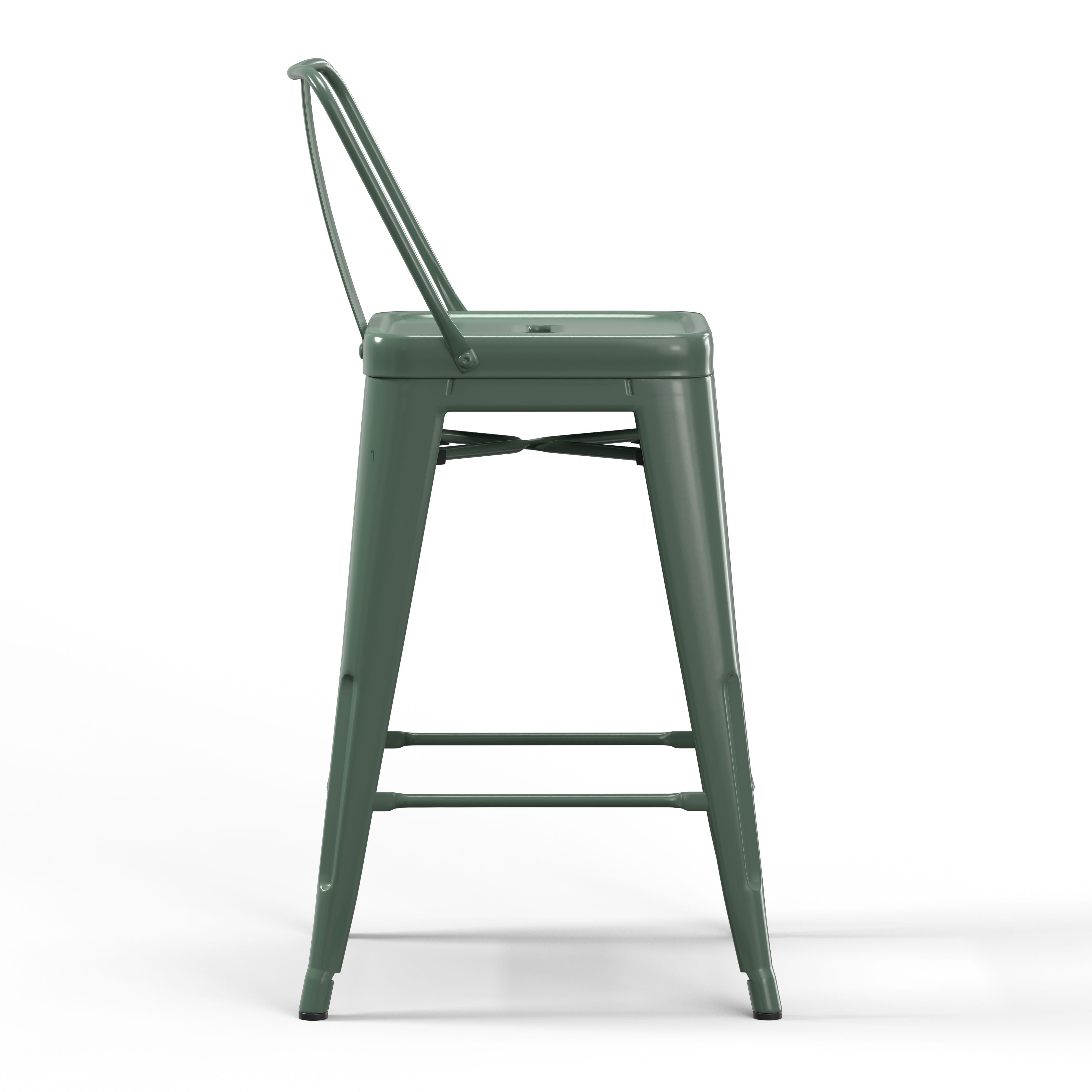 Rayne - 24" Metal Counter Height Stool (Set of 2) - Premium Stool Sets from Simpli Home - Just $149! Shop now at brett interiors