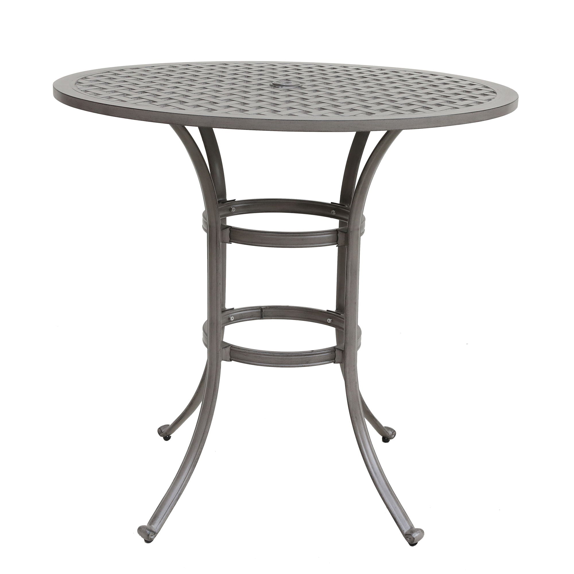 42" Cast Aluminum Round Bar Table - Gray - Premium Bar Tables from Gather Craft - Just $704! Shop now at brett interiors