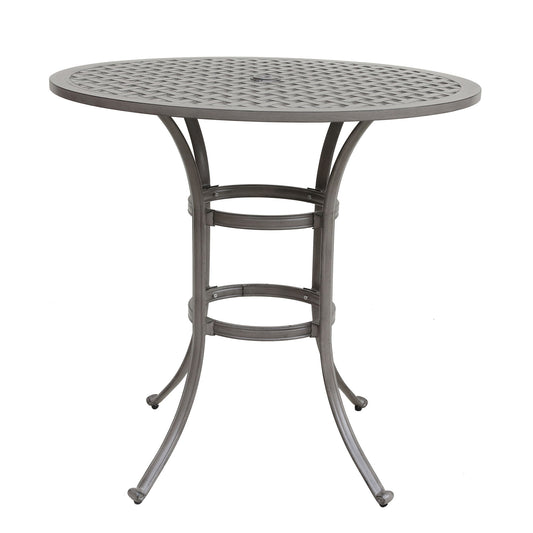 42" Cast Aluminum Round Bar Table - Gray - Premium Bar Tables from Gather Craft - Just $704! Shop now at brett interiors