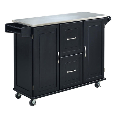 Blanche - Kitchen Cart - Steel Top - Premium Islands & Carts from Homestyles - Just $1299.98! Shop now at brett interiors