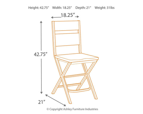 Kavara - Medium Brown - Barstool (Set of 2) - Premium Stool Sets from Signature Design by Ashley® - Just $300.30! Shop now at brett interiors