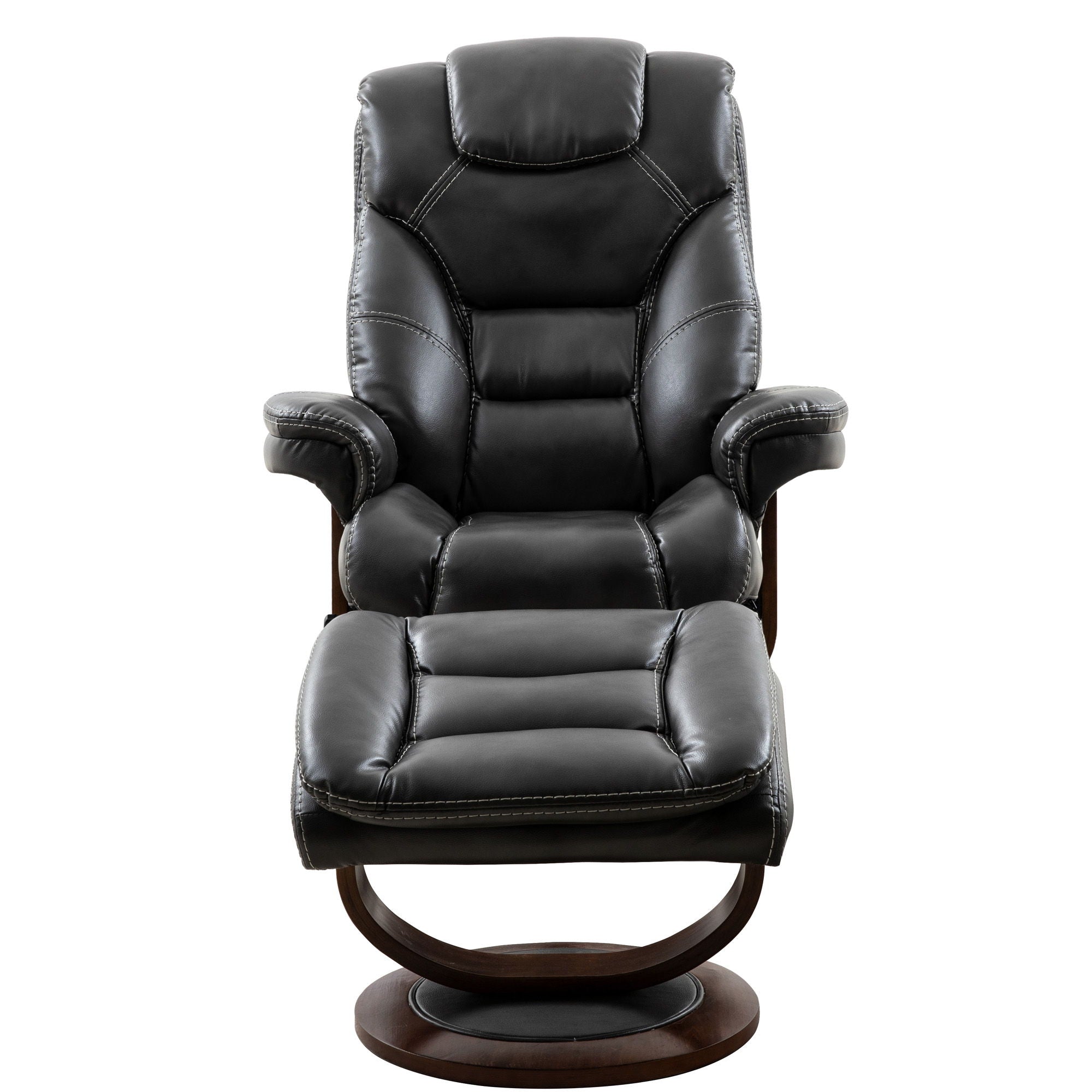 Monarch - Manual Reclining Swivel Chair and Ottoman - Premium Reclining Chair & Ottoman from Parker Living - Just $947.50! Shop now at brett interiors