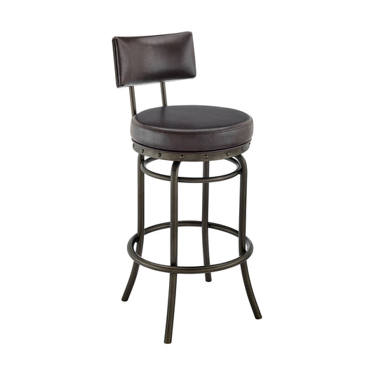 Leslie - Swivel Stool - Premium Counter Height (24"-27") from Armen Living - Just $382.50! Shop now at brett interiors