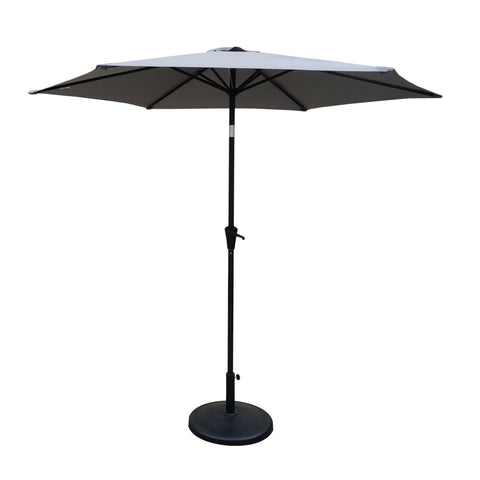 8.8' Outdoor Aluminum Patio Umbrella With 42 Pound Round Resin Umbrella Base - Premium Umbrellas & Canopies from Gather Craft - Just $213! Shop now at brett interiors