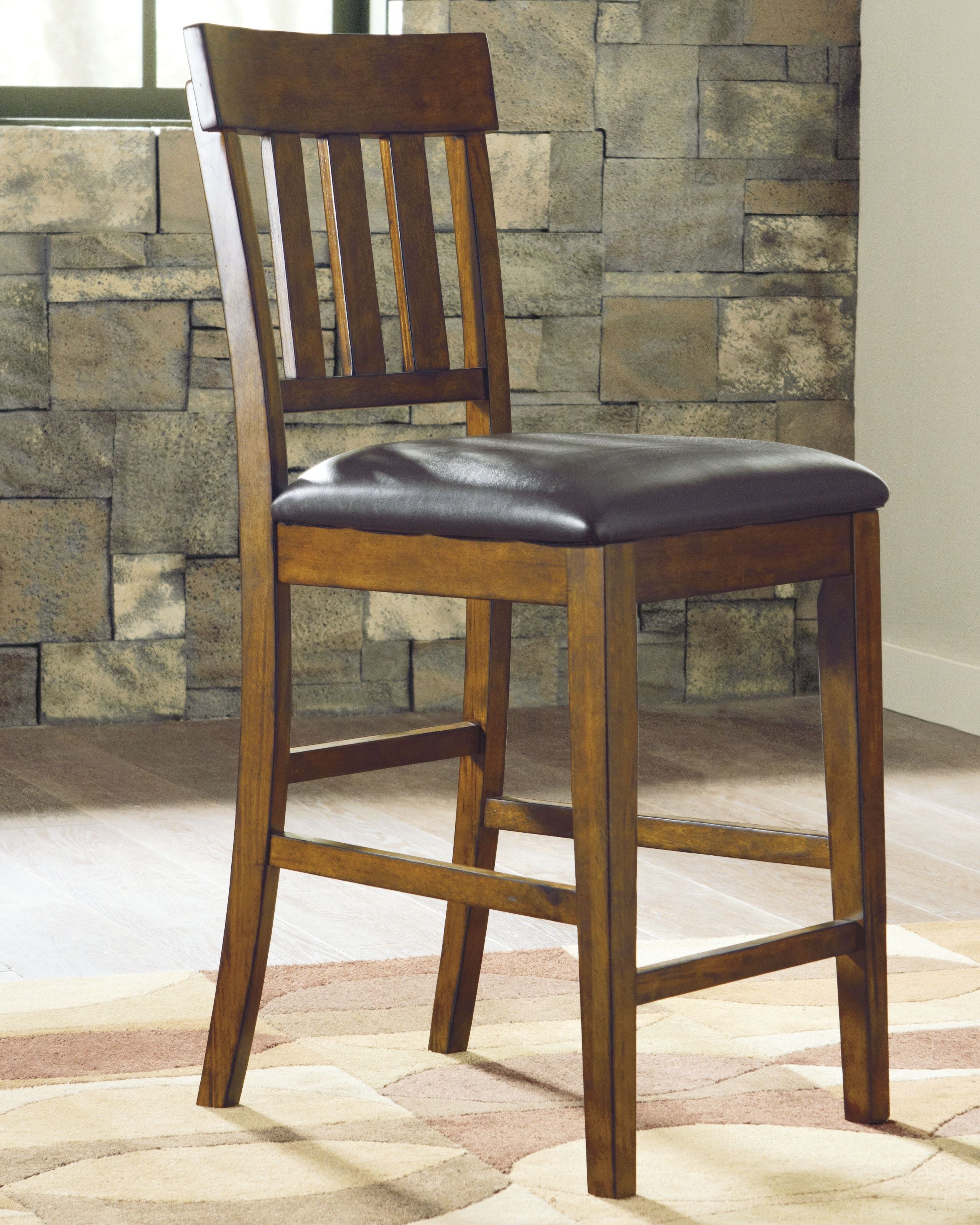 Ralene - Medium Brown - Upholstered Barstool (Set of 2) - Premium Stool Sets from Signature Design by Ashley® - Just $300.30! Shop now at brett interiors