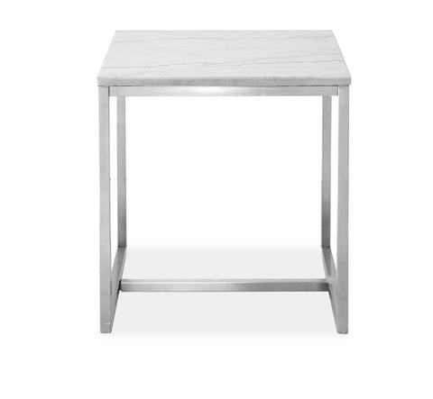 Esme - Rectangular End Table - White - Premium End Tables from Magnussen Furniture - Just $500! Shop now at brett interiors