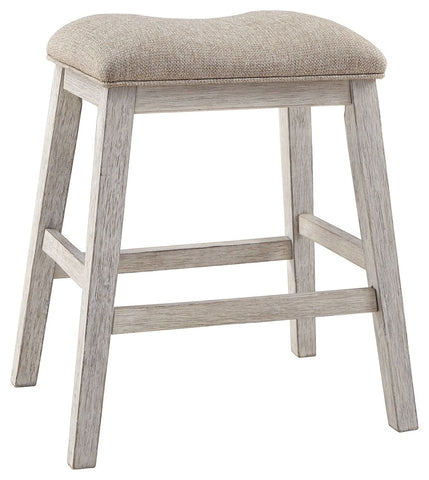 Skempton - White - Upholstered Stool (Set of 2) - Premium Stool Sets from Signature Design by Ashley® - Just $179.05! Shop now at brett interiors