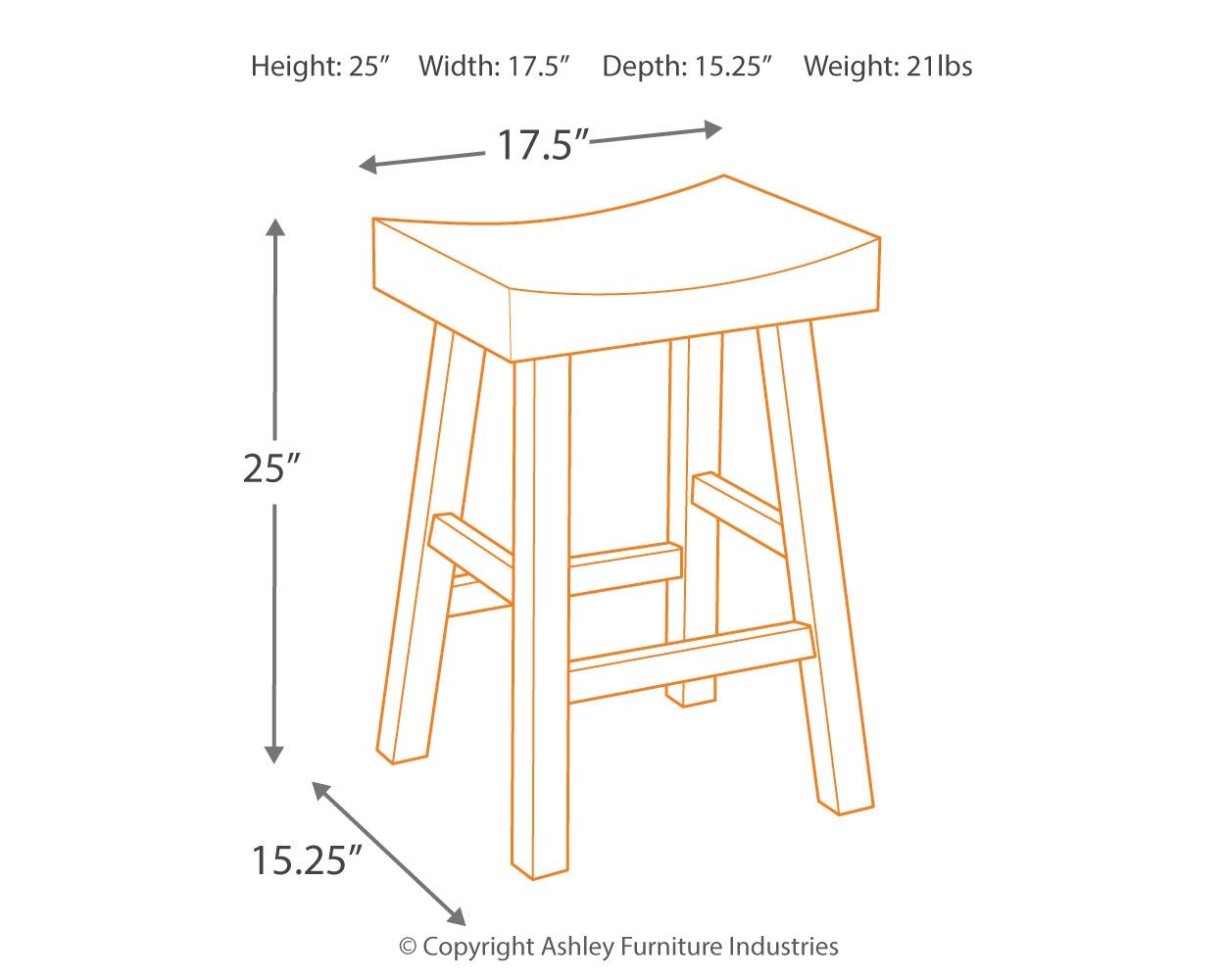 Glosco - Stool (Set of 2) Ashley Furniture