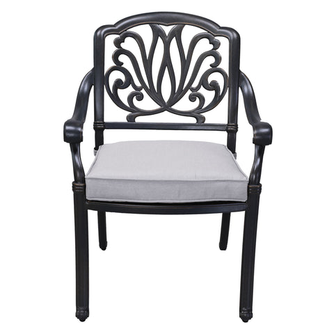 Patio Outdoor Aluminum Dining Armchair With Cushion (Set of 2) - Premium Chair Sets from Gather Craft - Just $920! Shop now at brett interiors