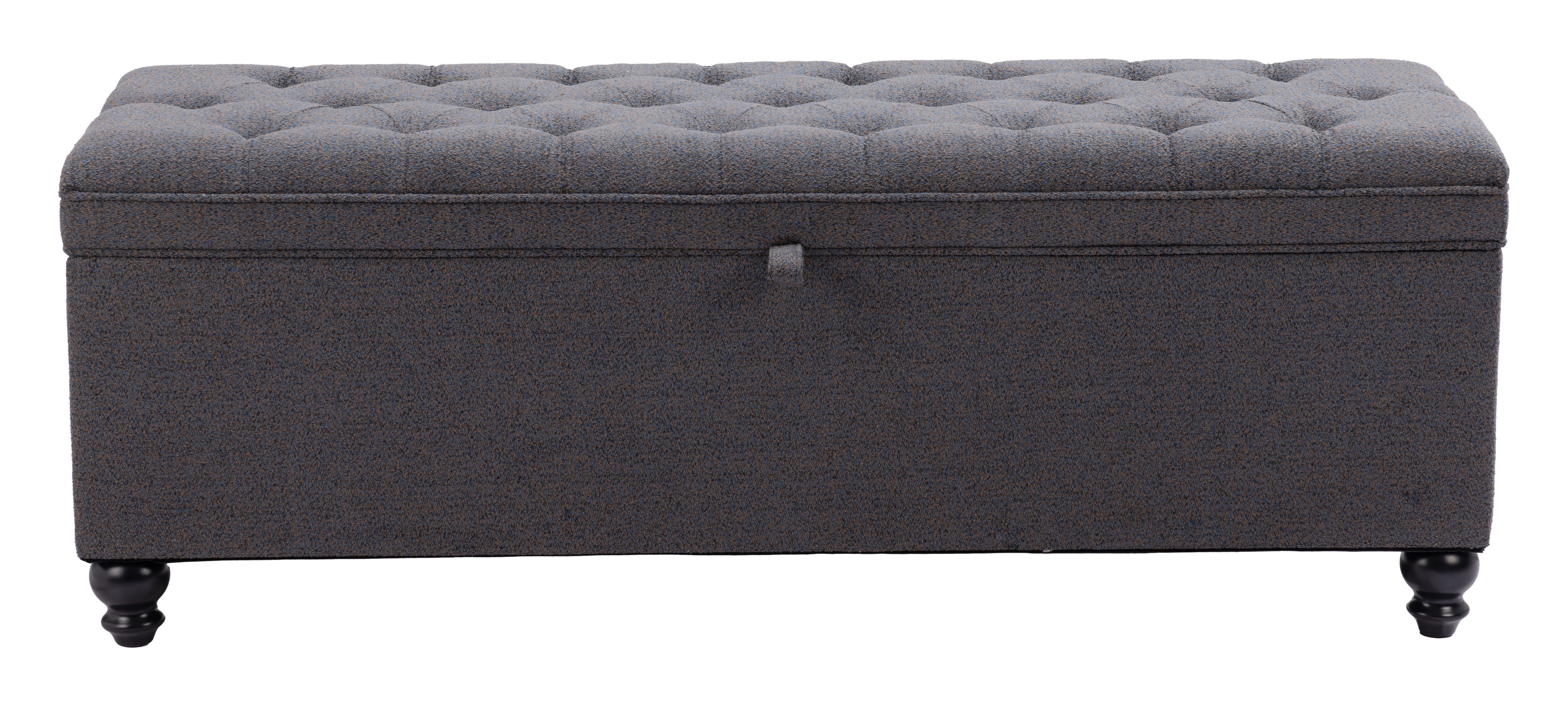 Halifax - Storage Bench - Gravel Gray - Premium Storage Benches from Zuo Modern - Just $1125! Shop now at brett interiors