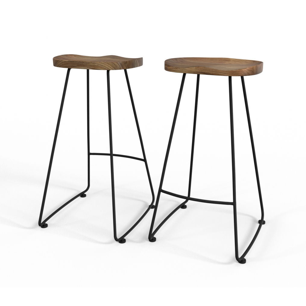 Amberly - Saddle Bar Stool (Set of 2) - Premium Stool Sets from Simpli Home - Just $266! Shop now at brett interiors