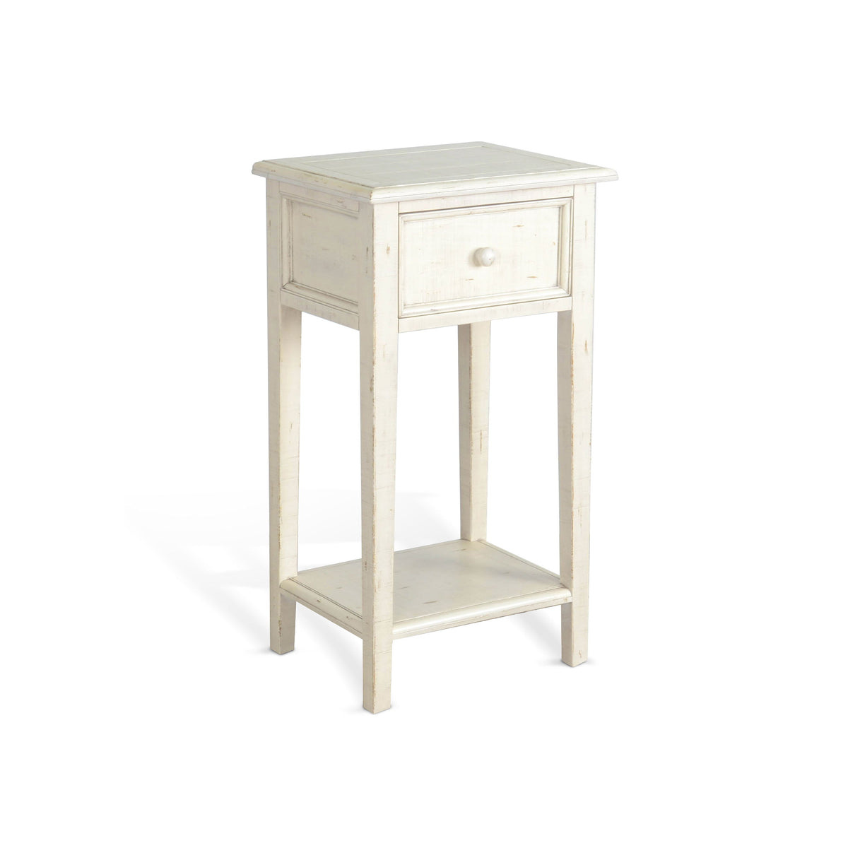 Marina - White Sand - Side Table - White - 31" Height - Premium Chair Side Tables from Sunny Designs - Just $225! Shop now at brett interiors